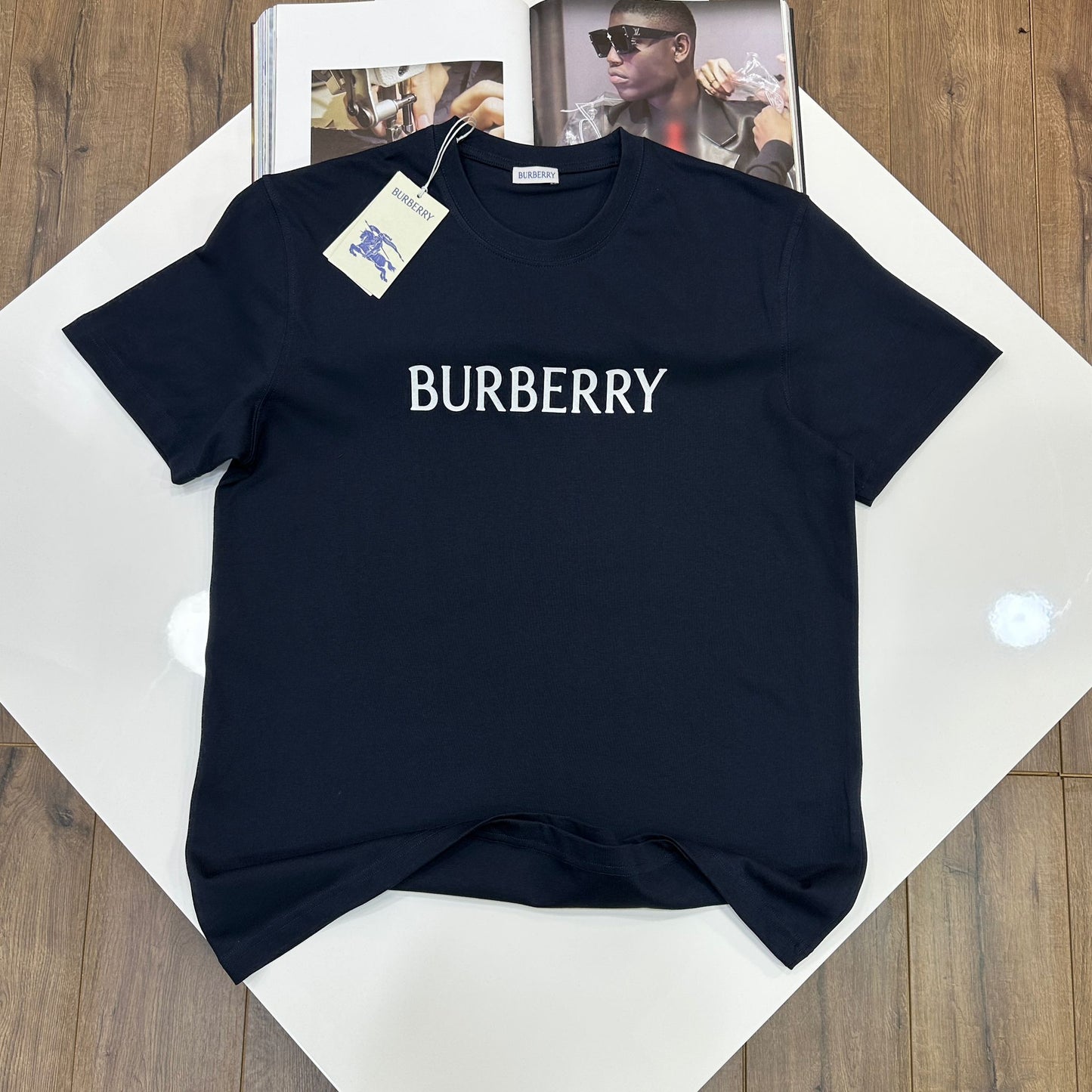 BURB T-SHIRT - NAVY