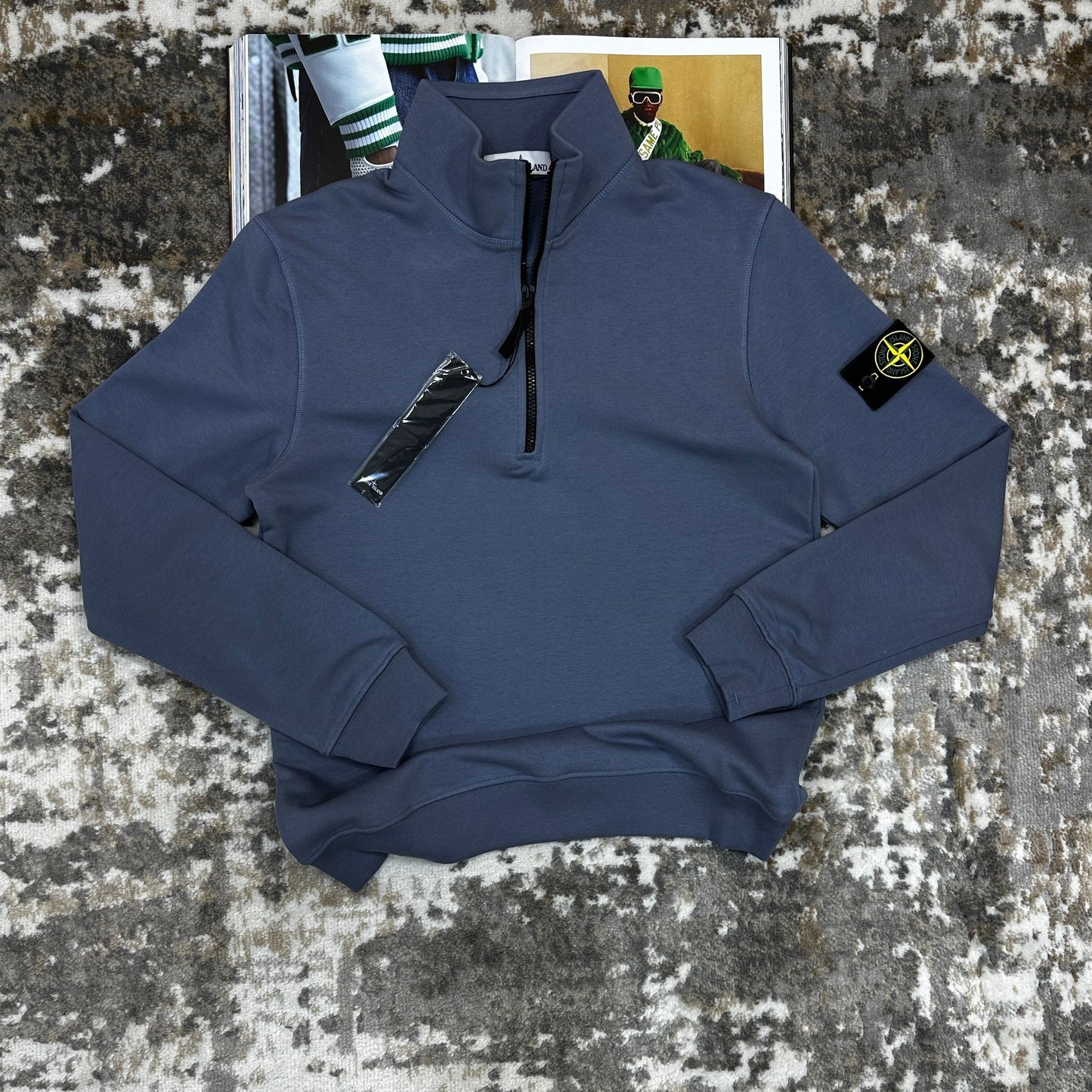 SI HALF ZIP JUMPER - PERL BLUE