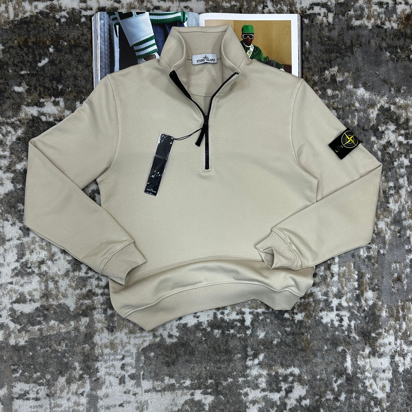 SI HALF ZIP JUMPER - BAIGE