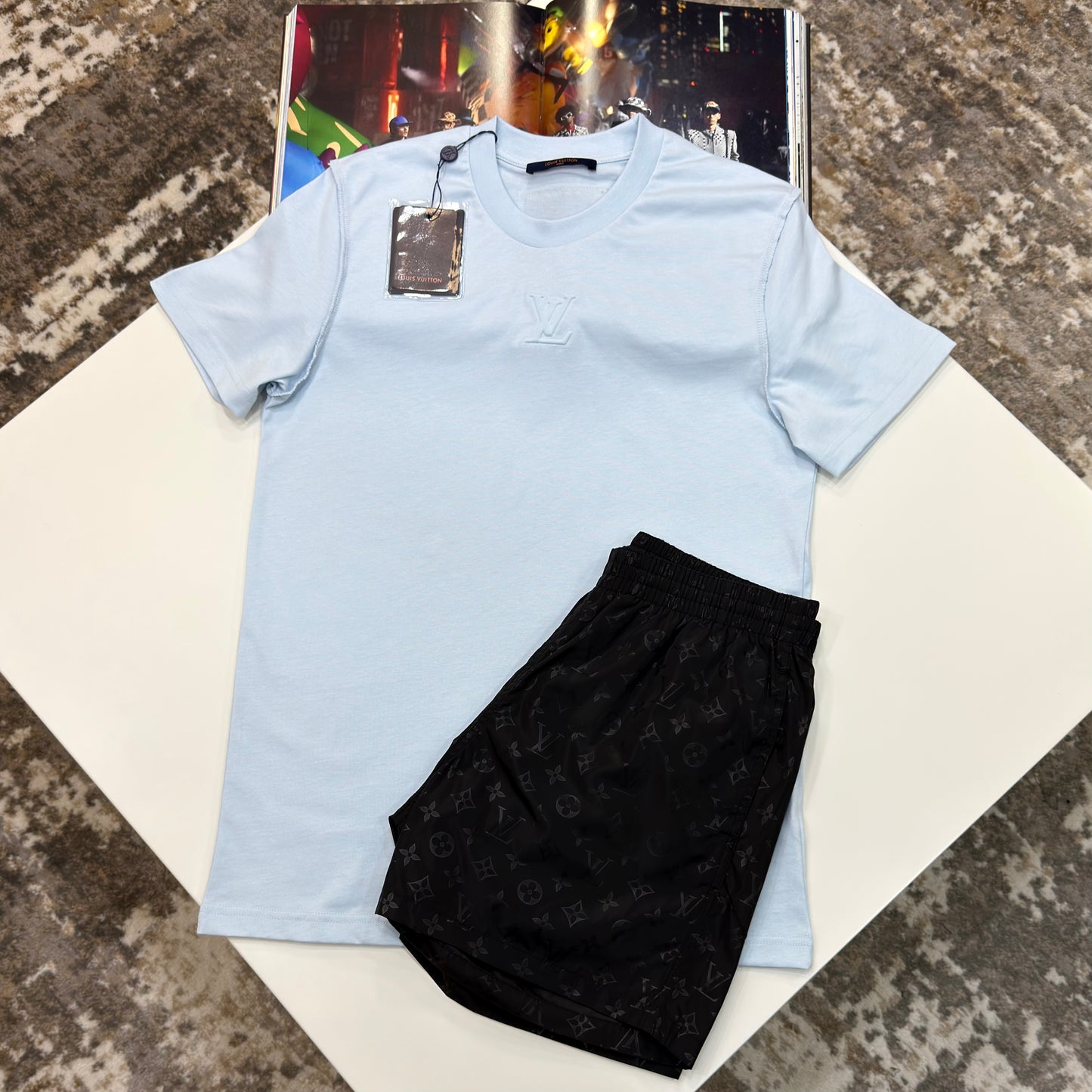 LV T-SHIRT -SKY BLUE