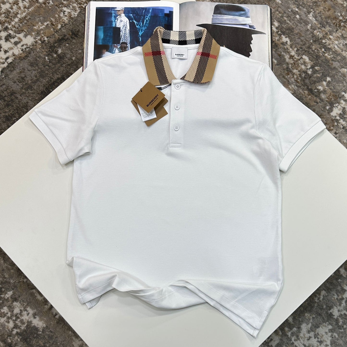 BURB POLO - WHITE