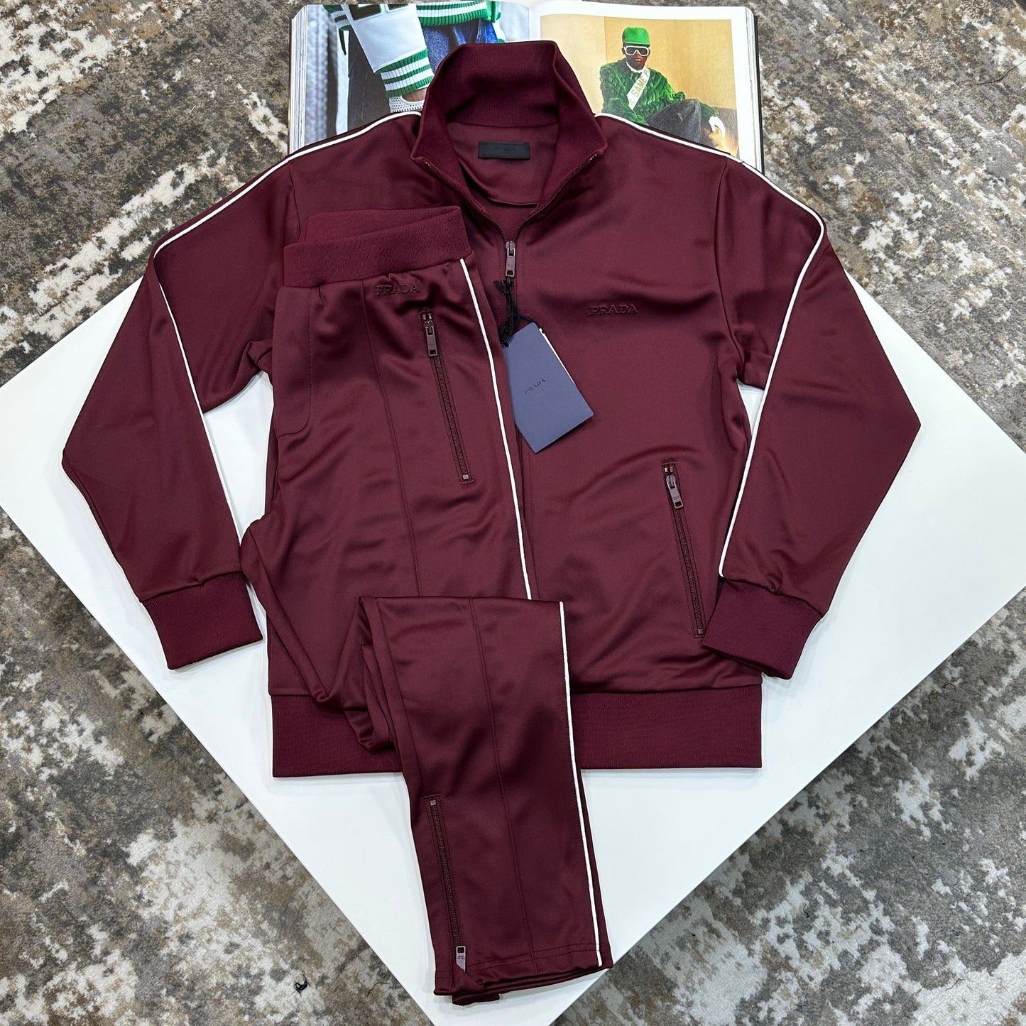 PDA TRACK SUITE - MAROON