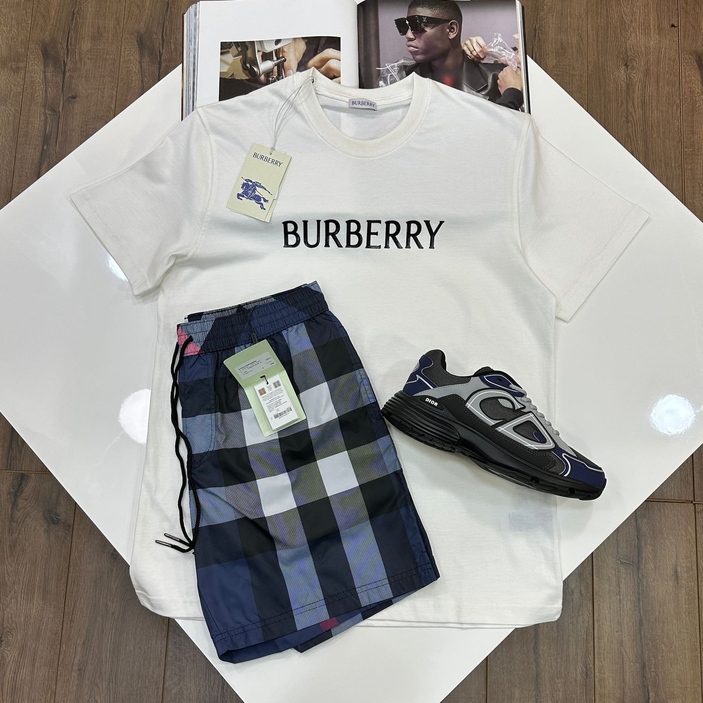 BURB SWIM SHORTS - BLUE