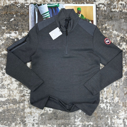 CG HALF ZIP JUMPER - DARK GRAY