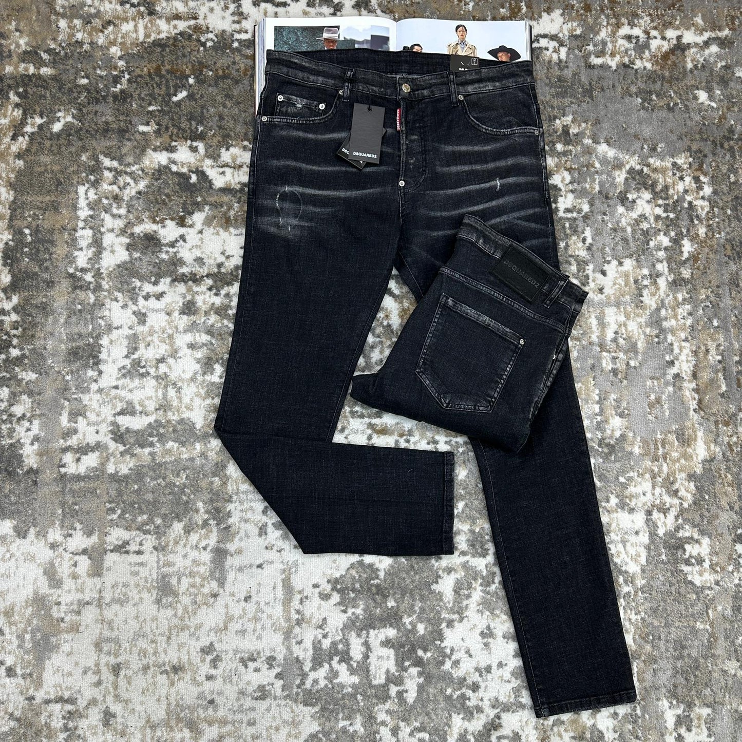 DSQ JEANS - BLACK