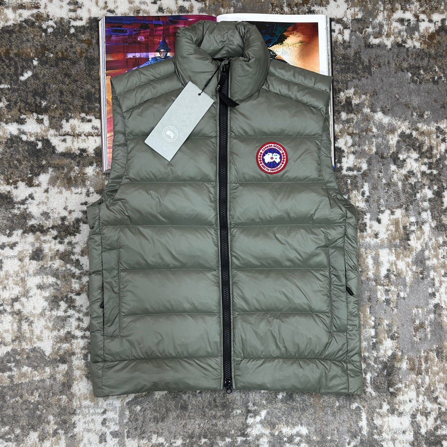 CG BODY WARMER -OLIVE