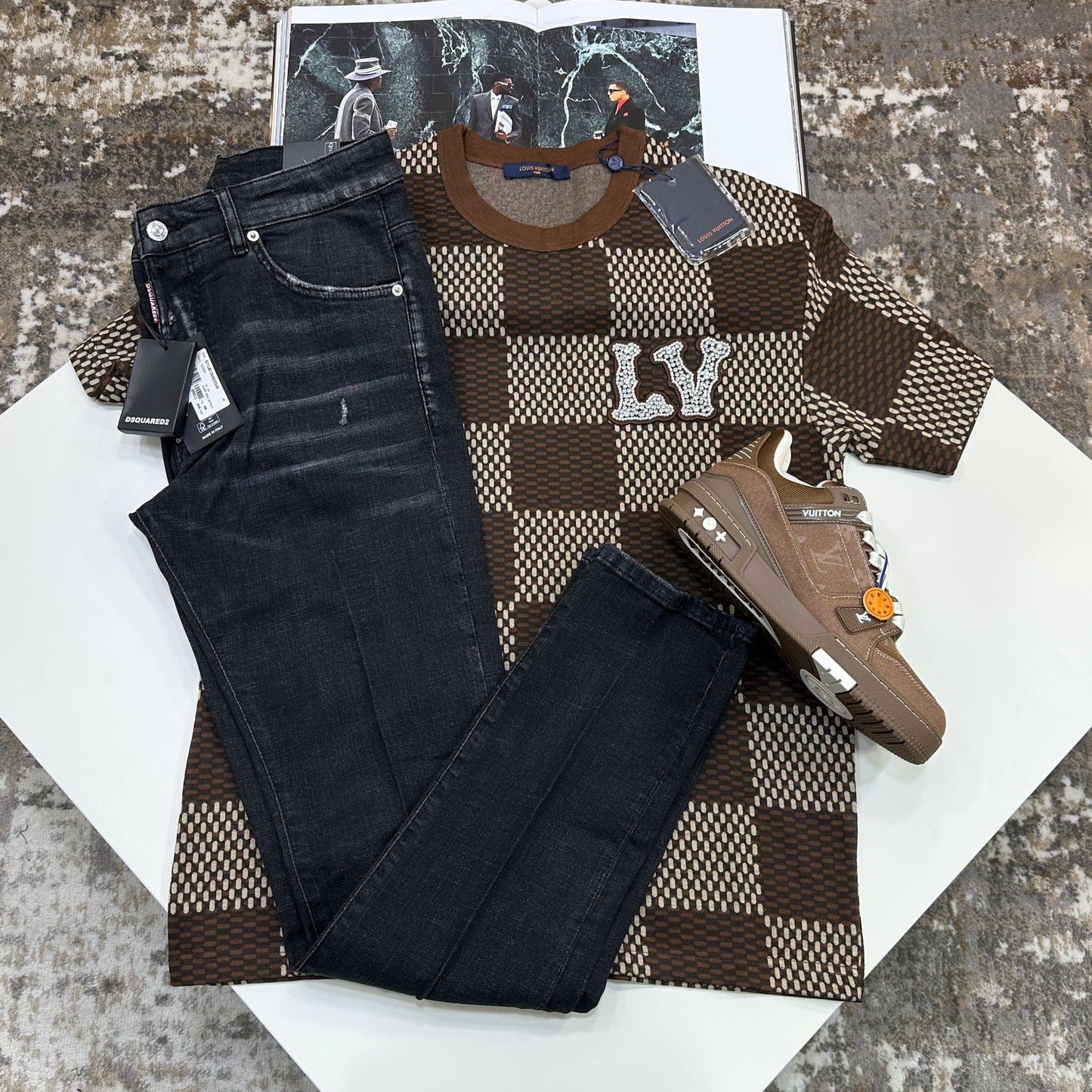 LVE  T-SHIRT - BROWN