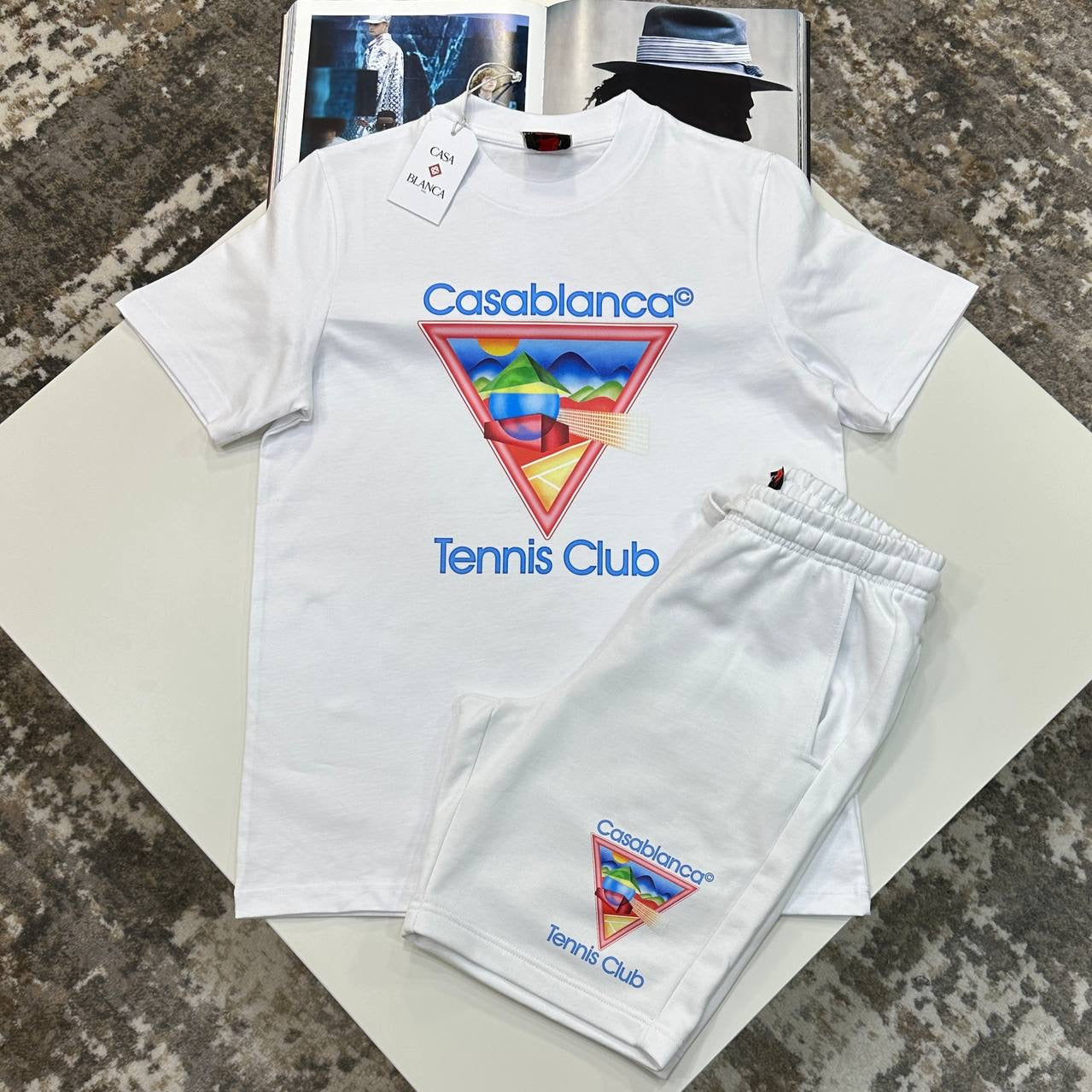 CB JOGGER  SHORTS - WHITE