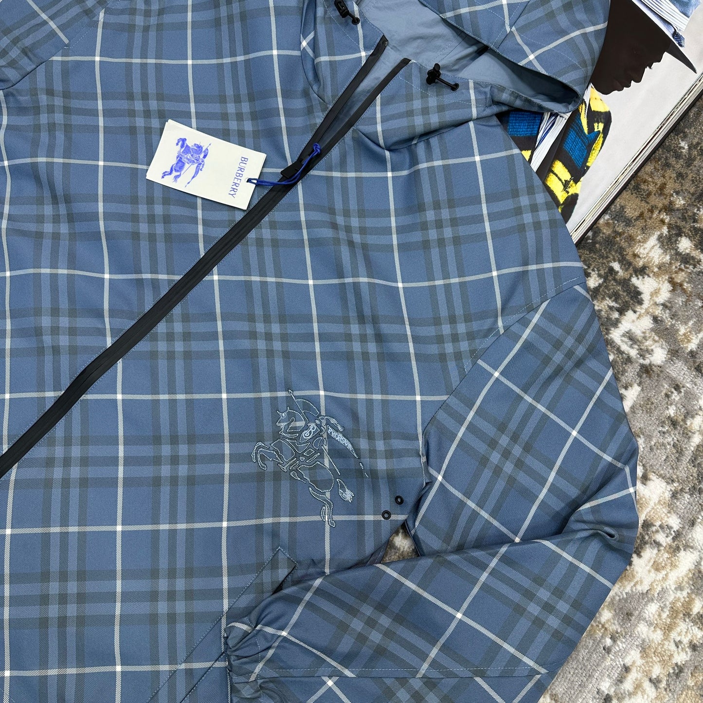 BURB - REVERSIBLE JACKET- SKY BLUE