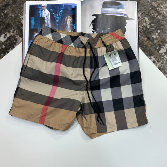 BURB SWIM SHORTS -BROWN