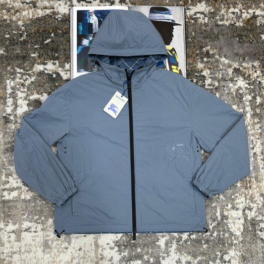 BURB - REVERSIBLE JACKET- SKY BLUE