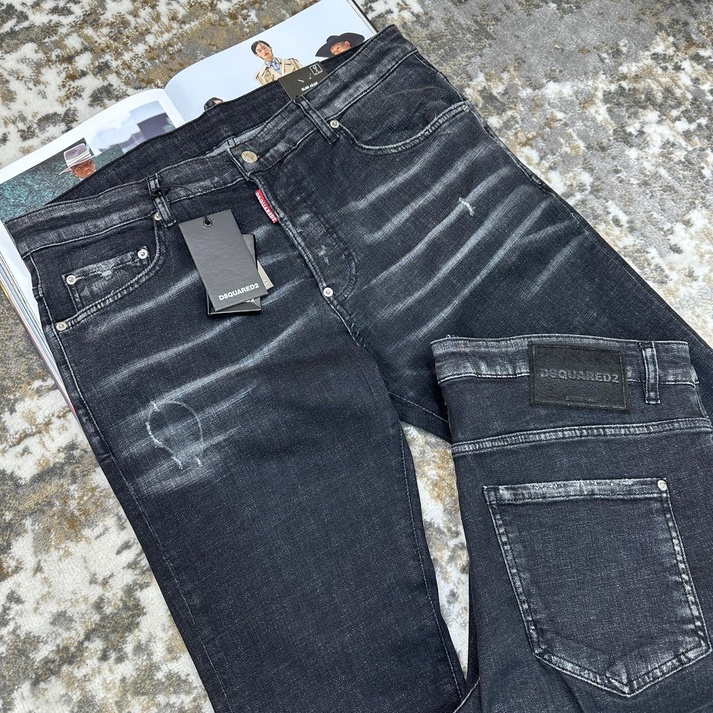 DSQ JEANS - BLACK
