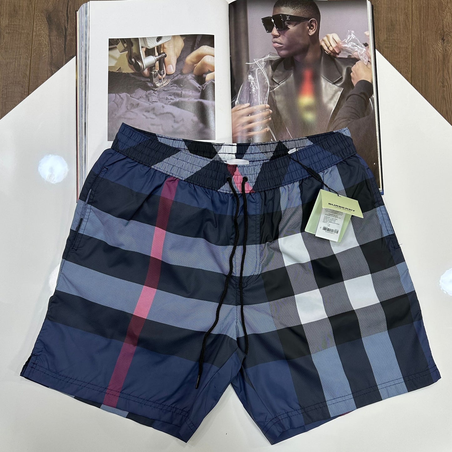 BURB SWIM SHORTS - BLUE