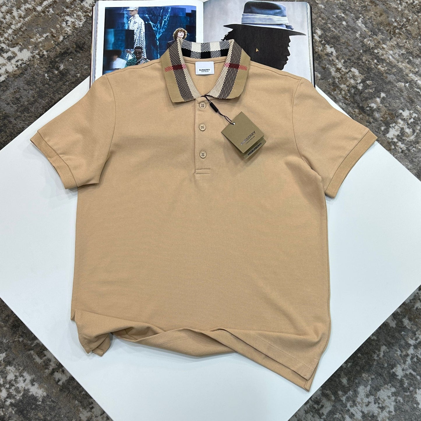 BURB POLO - CAMEL