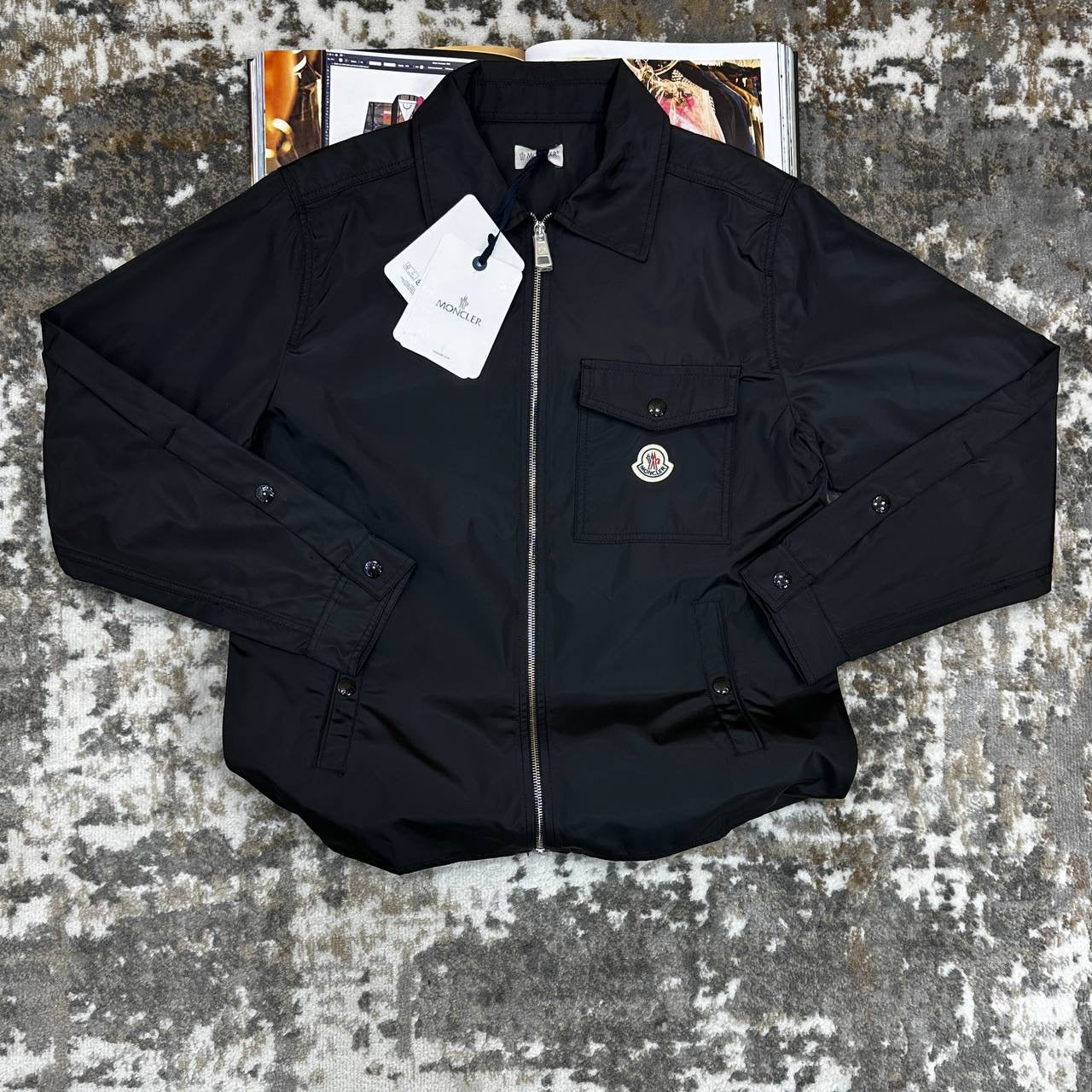 MNCLR ZIP UP JACKET - BLACK
