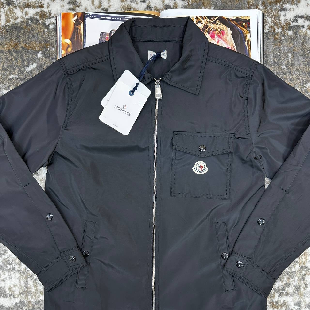 MNCLR ZIP UP JACKET - BLACK