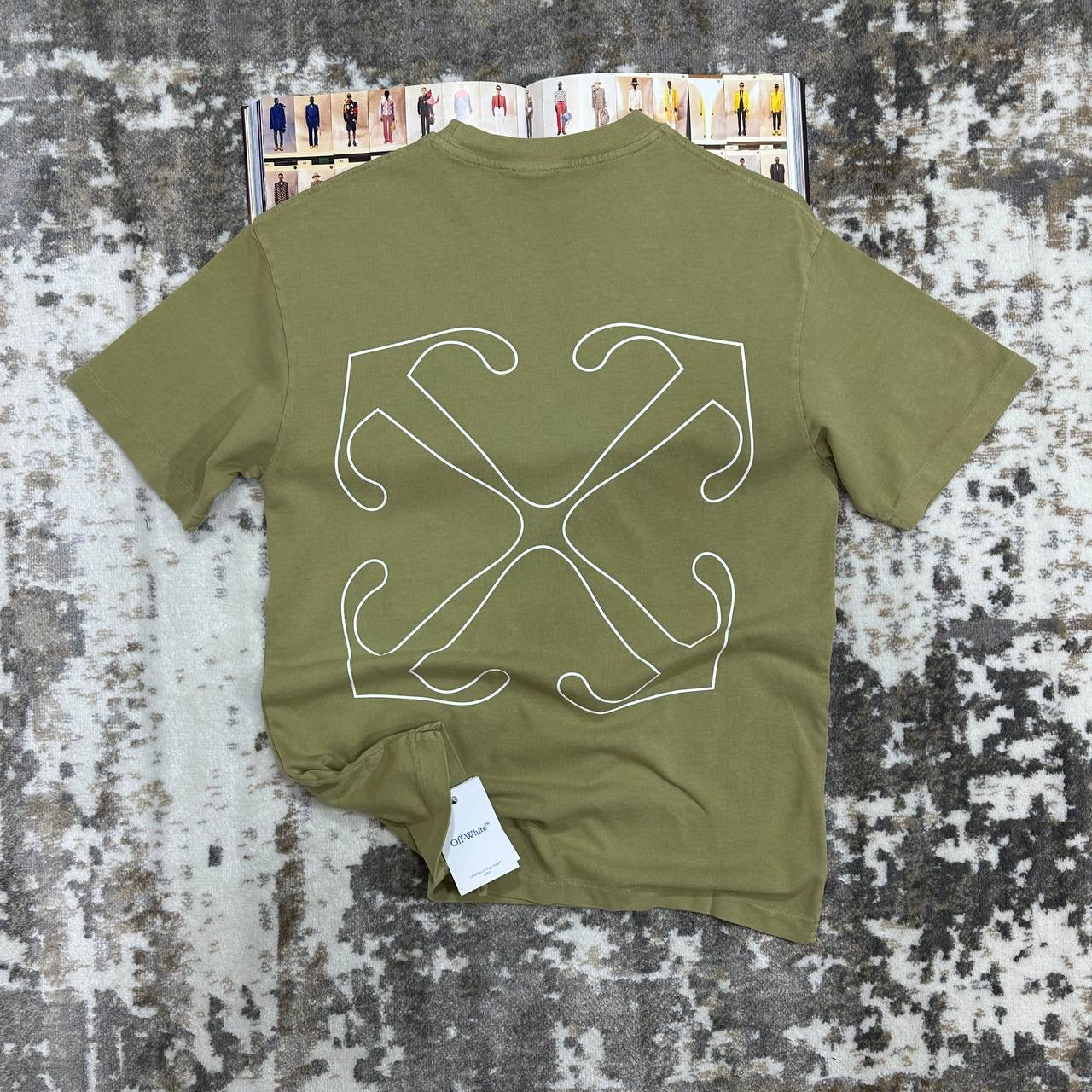 OFF W T-SHIRT KHAKI