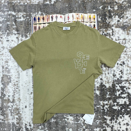 OFF W T-SHIRT KHAKI